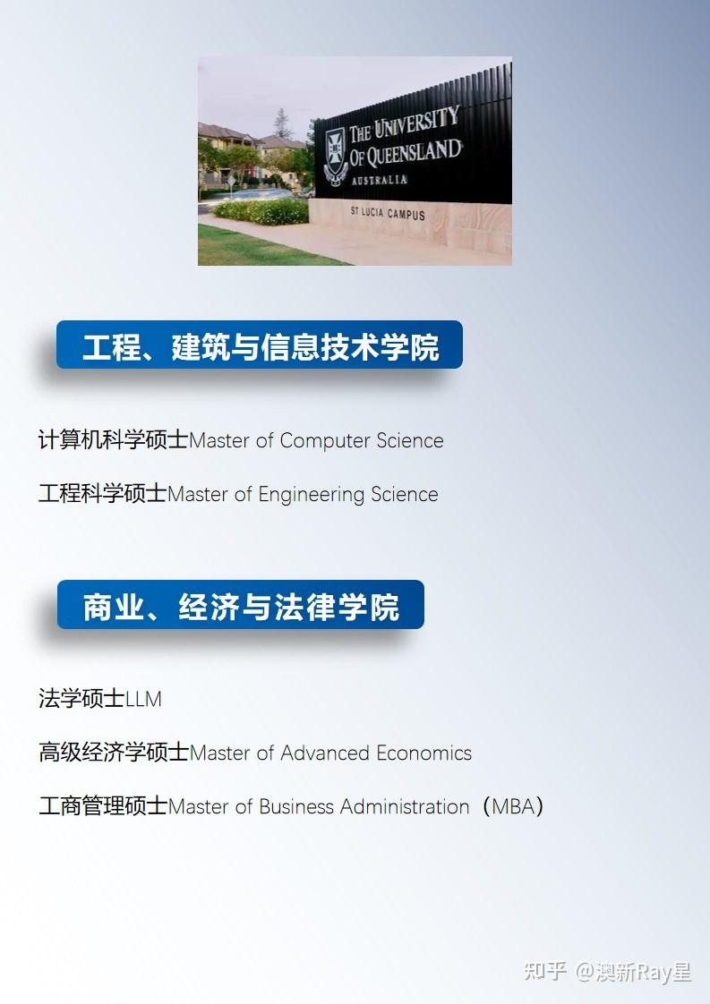 Ffffffc 澳洲八大一年制硕士系列:昆士兰大学! - 知乎