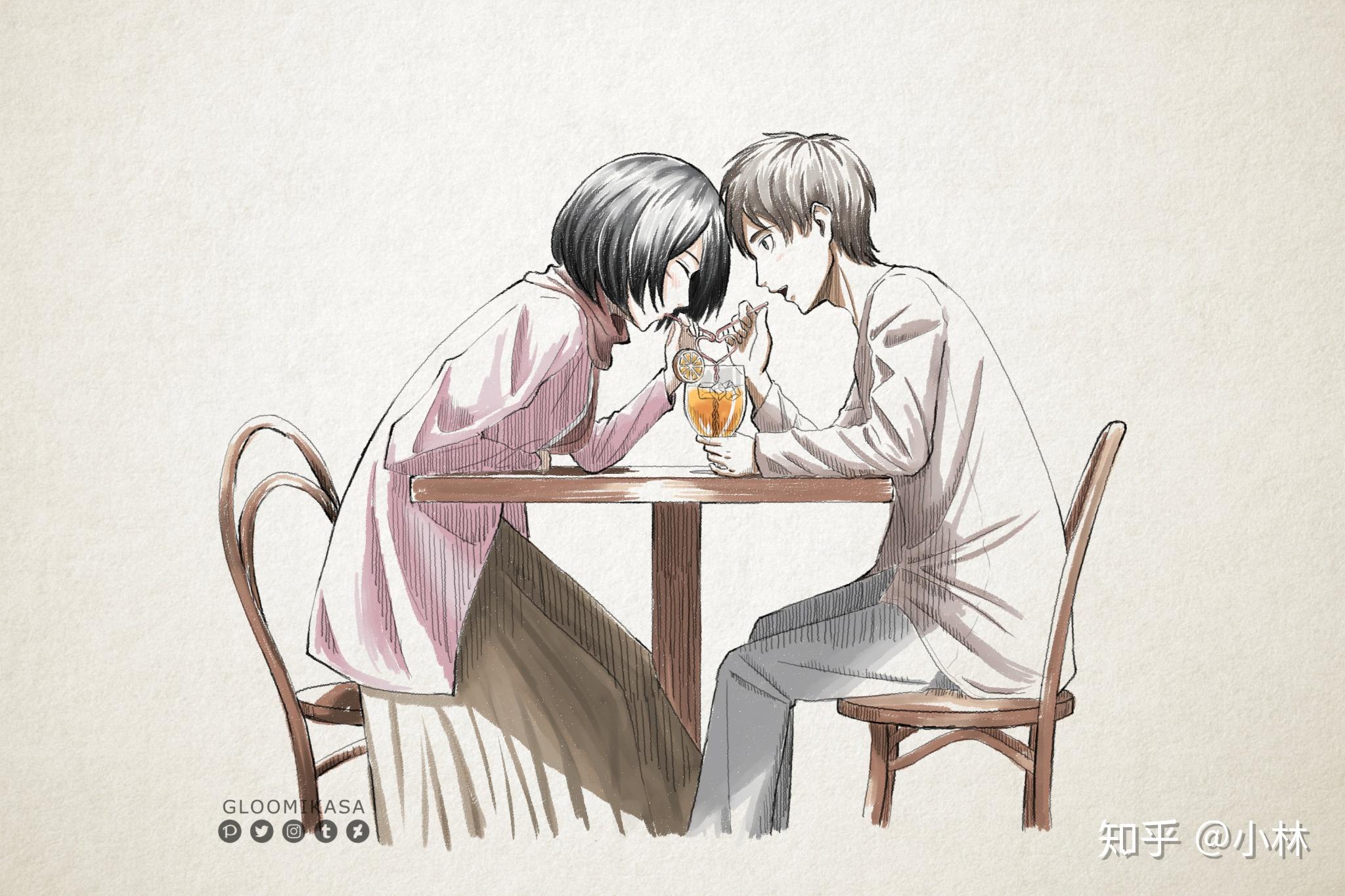 有哪些三笠艾伦发糖狗粮图