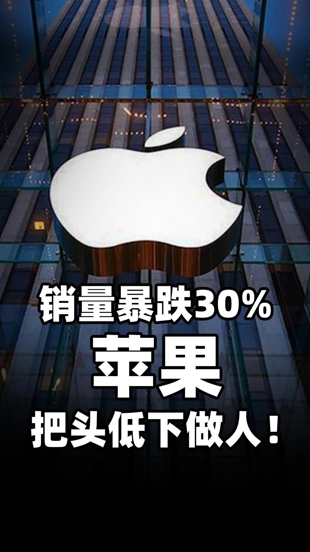 销量暴跌30的苹果把头低下做人