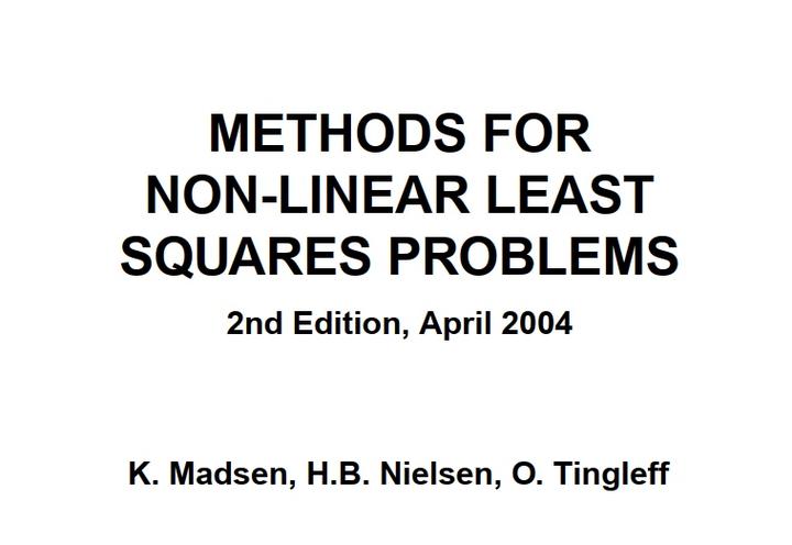 Methods For Non Linear Least Squares Problems