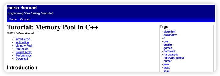 译文:C++内存池(Memory Pool in C++) - 知乎