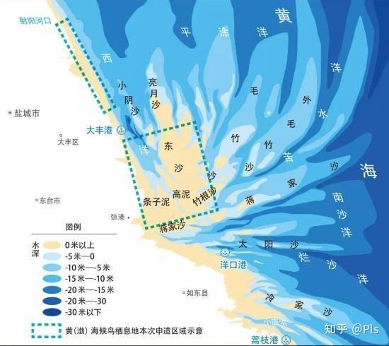 卫星地图上,江苏东台以东近海类似河口沙洲绿色地块是什么?是的话是哪条河冲出来的,泥沙量这么大?