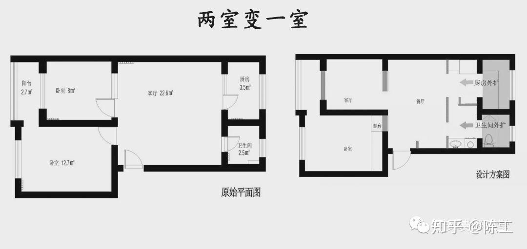 买的两室两厅如何改成三室一厅