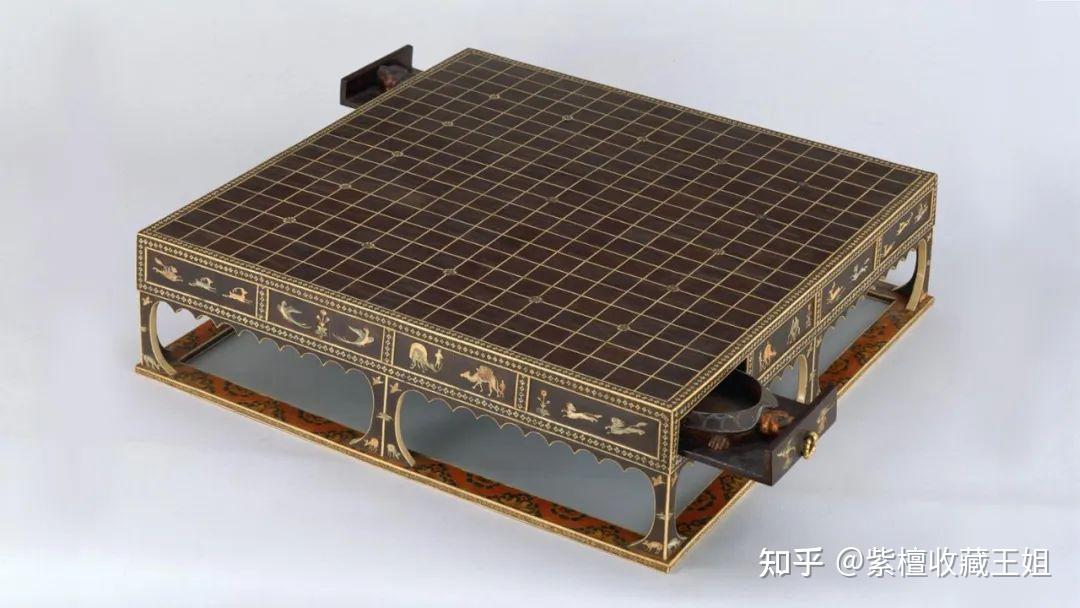 中国美術 清時代 紫檀小卓 箱付 古玩 ⑤ ☆ 木 中国美術 飾
