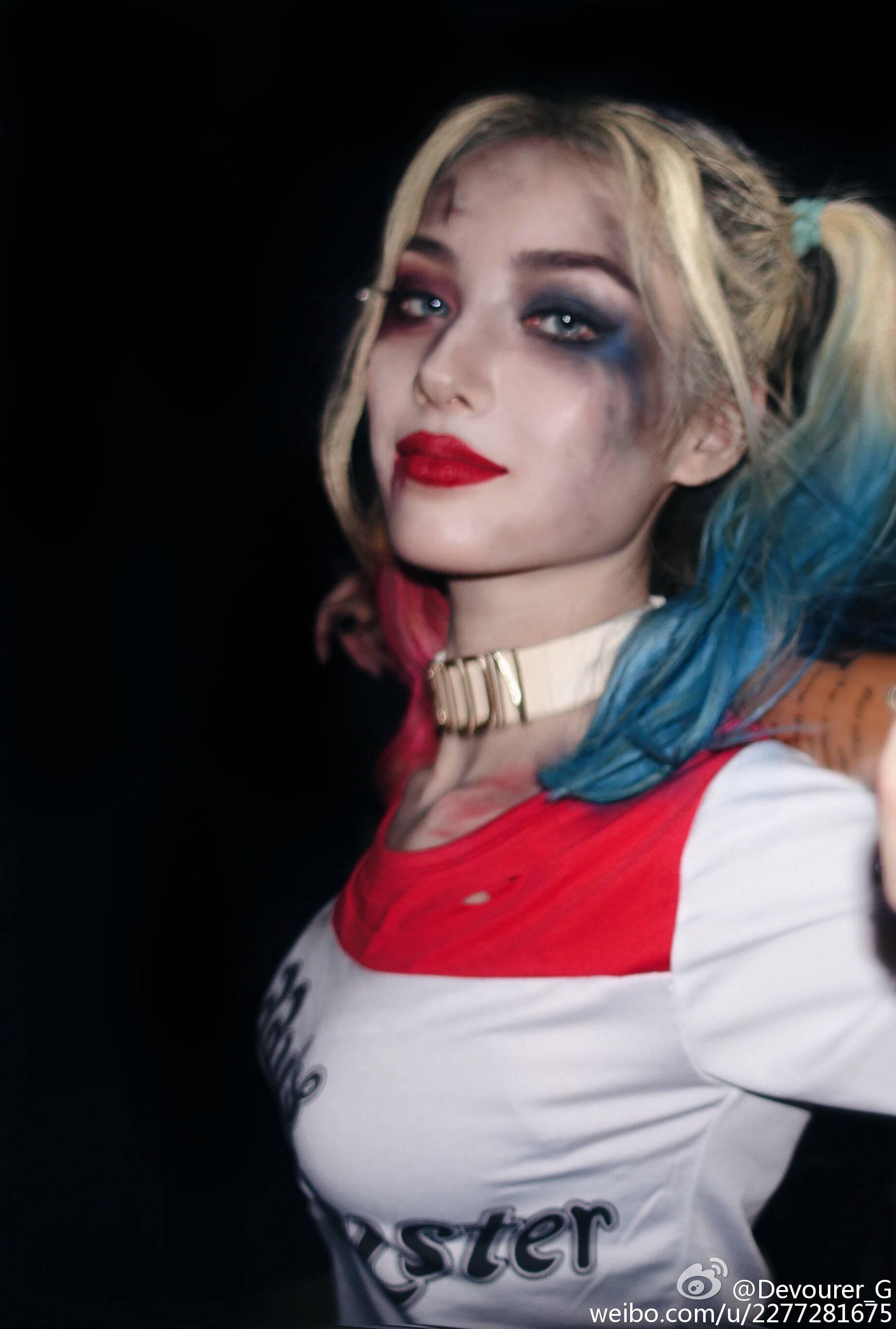 该如何化自杀小队哈莉奎恩小丑女的妆