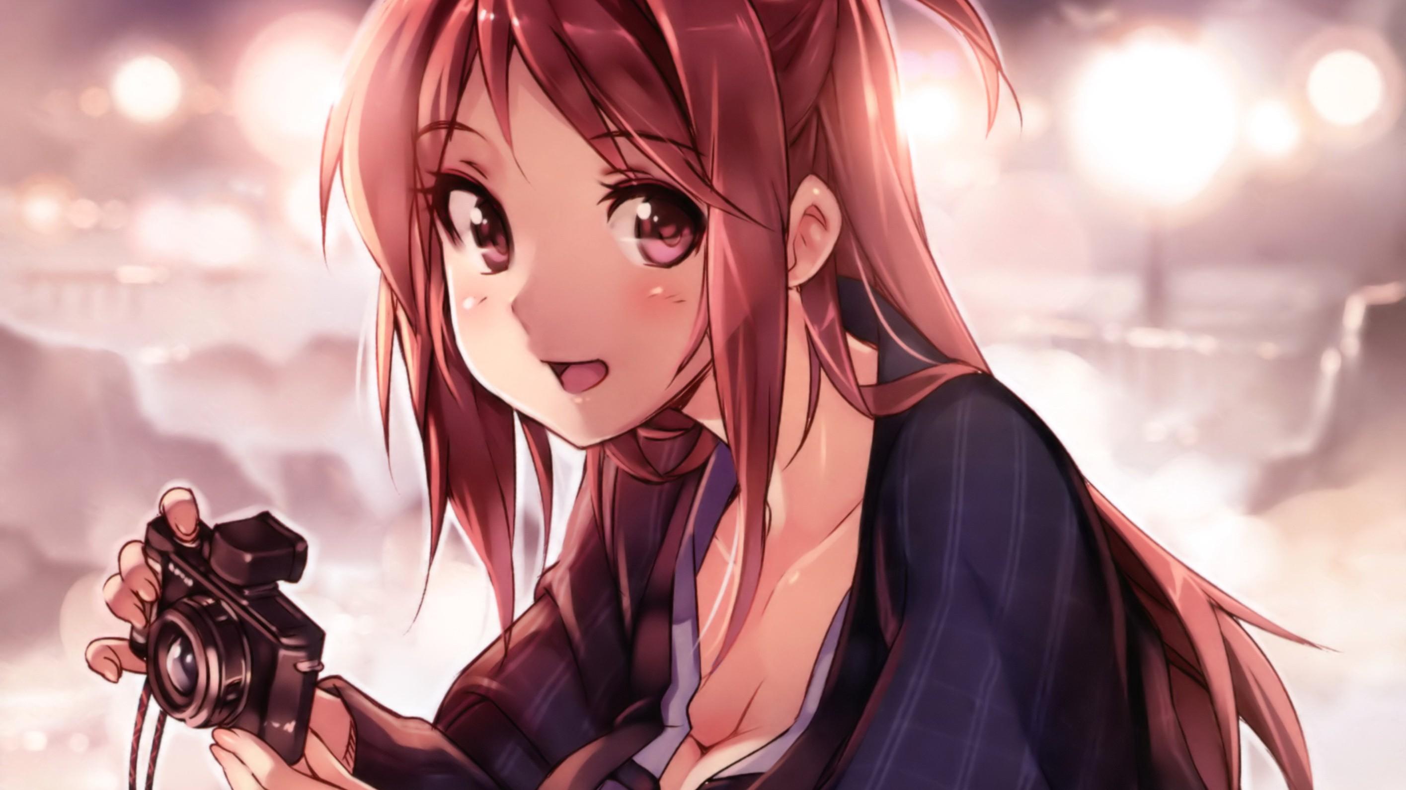 跪求一张男生拿着相机拍照的动漫图片清晰一点的动漫头像最好