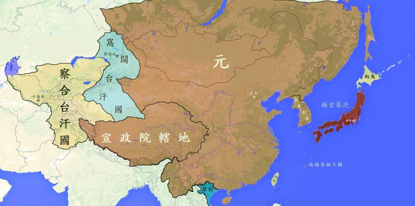 元朝疆域面积版图最大是哪一年?面积多少万平方公里? - 知乎