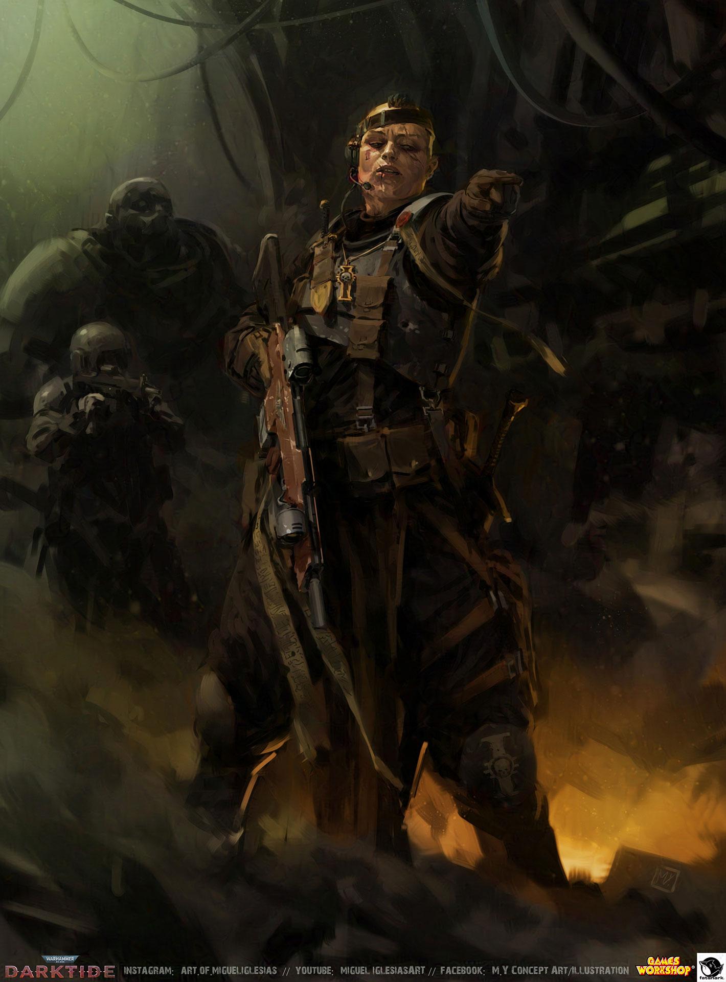 [战锤40k：暗潮]全职业概念设定艺术原画欣赏 - 知乎