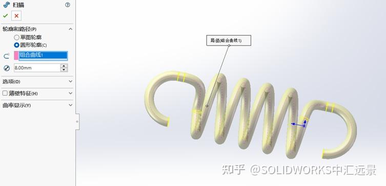 揭秘！SolidWorks中绘制拉簧的超简单建模秘籍，一学就会！ - 知乎
