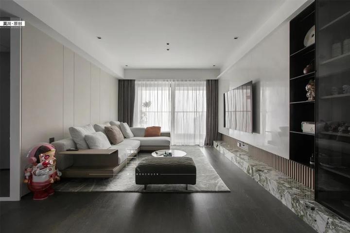 半岛城邦 | 126㎡现代轻奢海景雅居,餐厨岛台实用体验佳,快抄作业 - 知乎