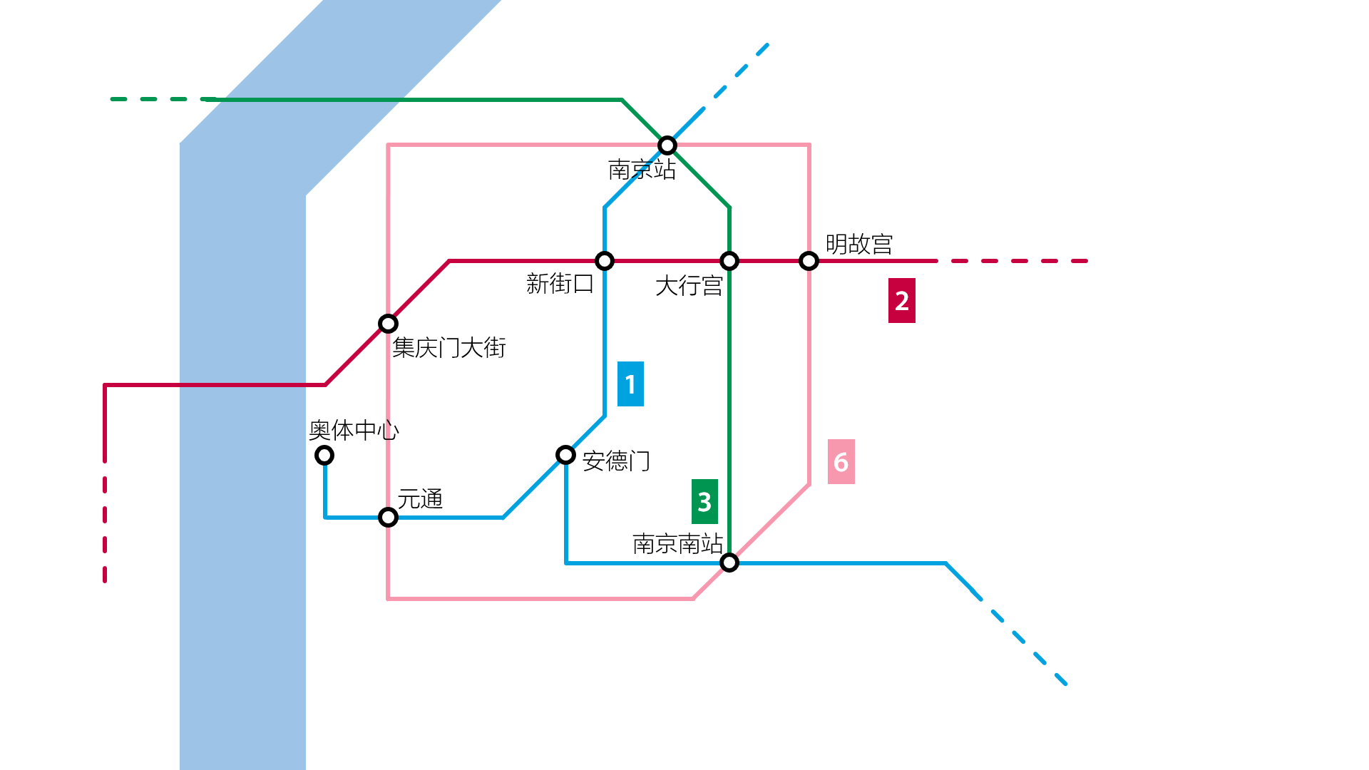 南京地铁2号线路图图片