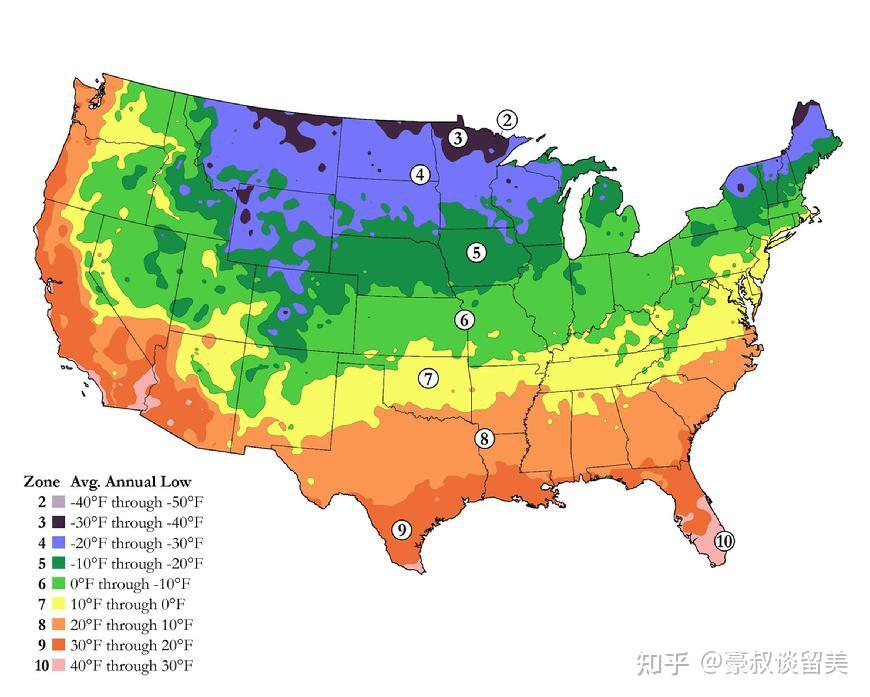 美国气候类型图分布图图片
