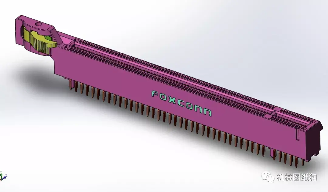 【工程机械】主板PCI Express x16接口插槽模型3D图纸Solidworks设计附STEP - 知乎