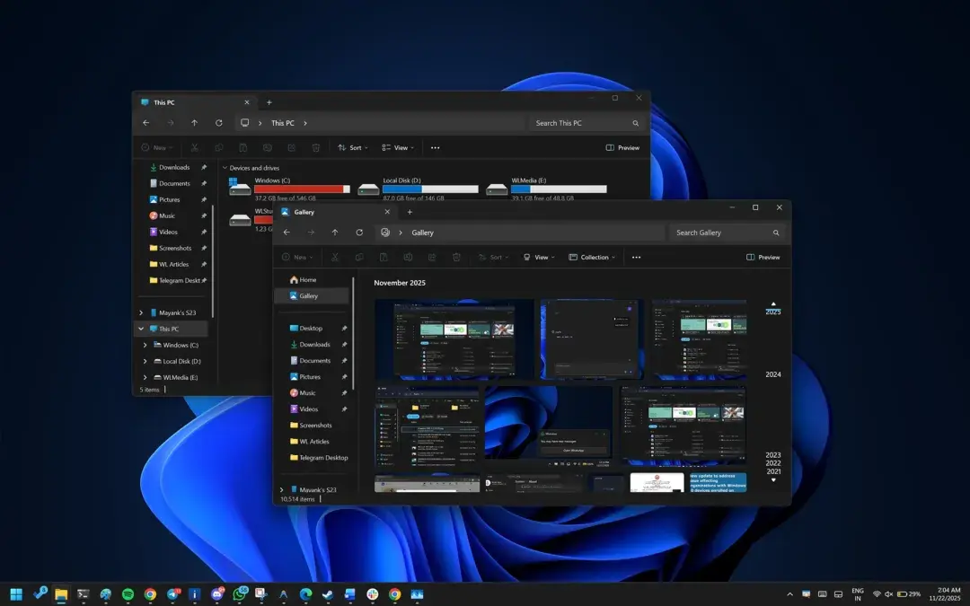 Win11重磅更新！右键刷新正式回归，文件管理器刷新、打印、显示全改版