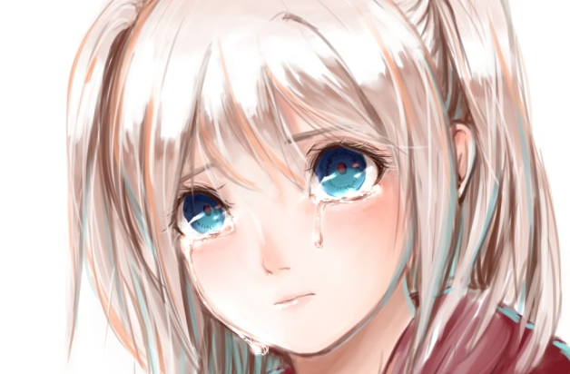 哭泣的女孩怎么画?教你伤心流泪的眼睛画法!