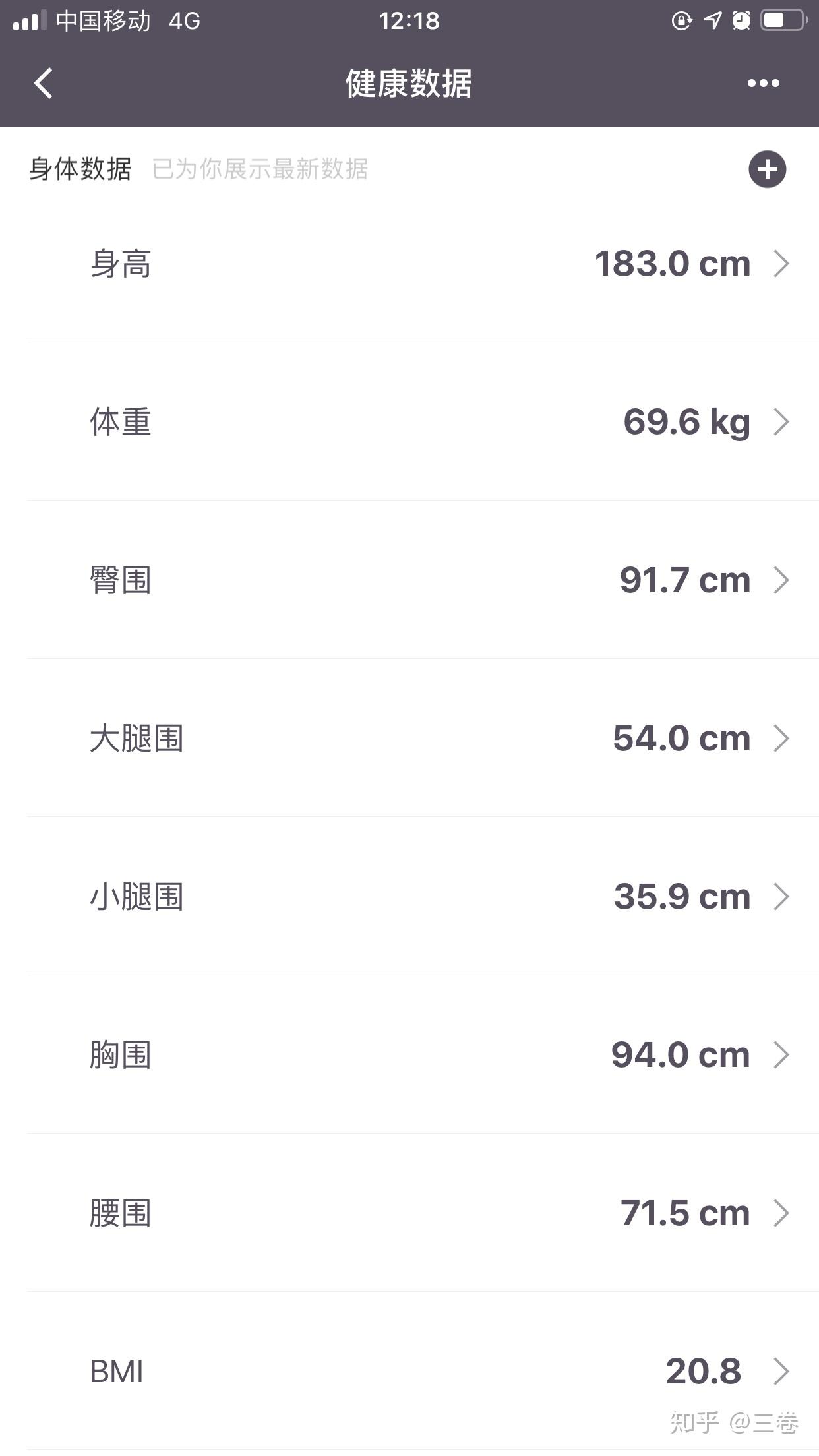 身高183大腿围59cm算不算粗的