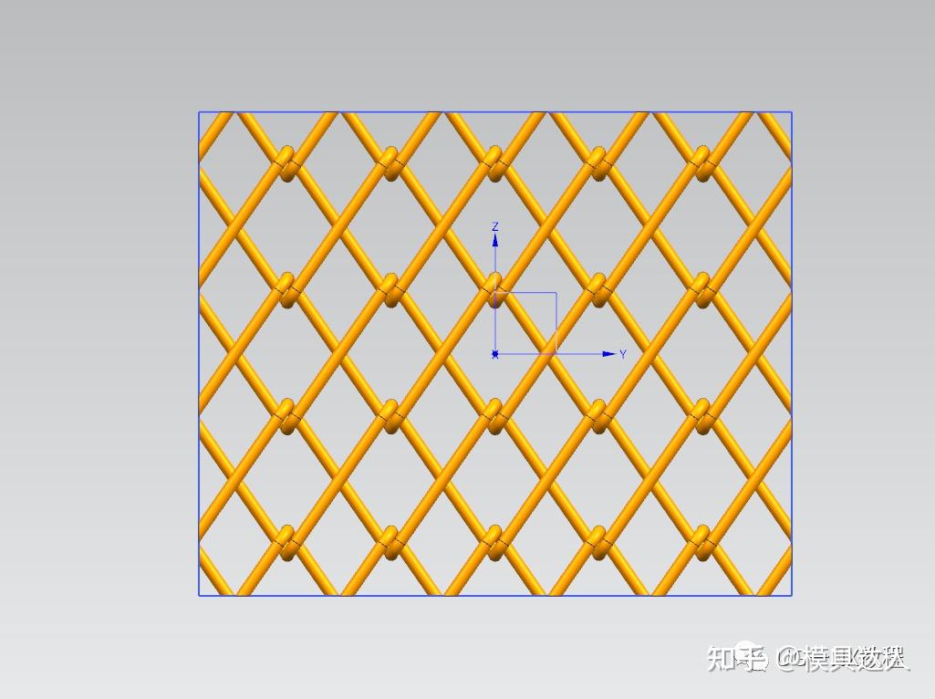 UG/NX 超简单的铁丝网绘制思路,无需空间线就能搞定! - 知乎