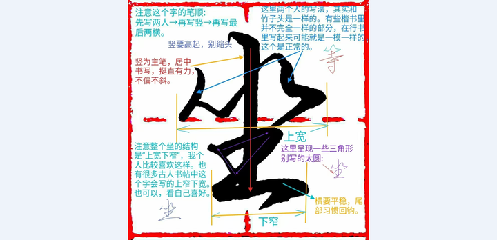 《千字文行书学习》第0105字 坐 - 知乎