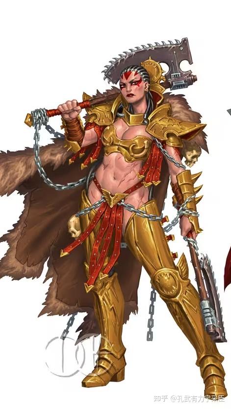 《战锤》里面的砍王安格隆降落在2k时代的缅北会发生什么?