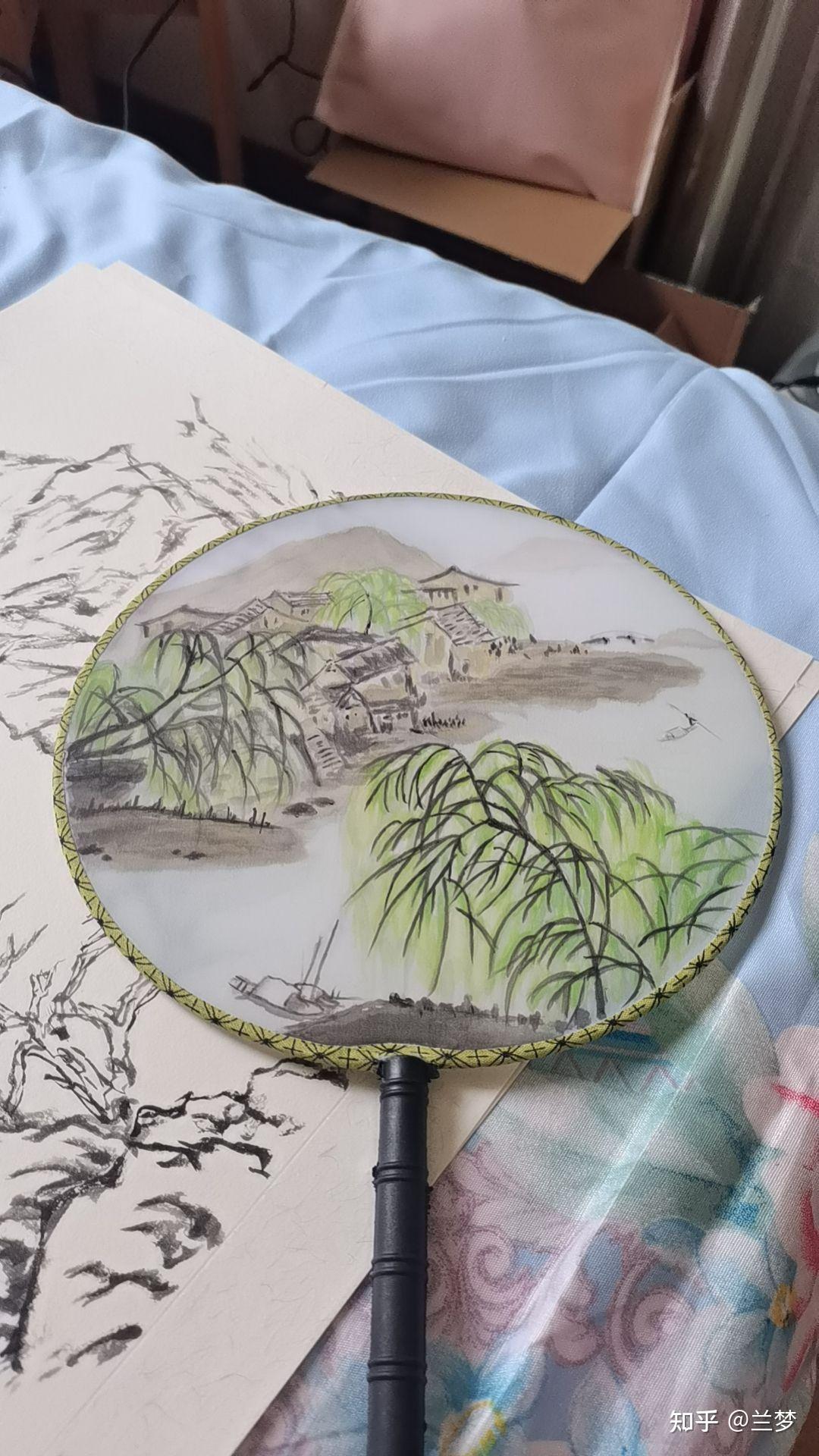 最近即将完成的扇子画 - 知乎