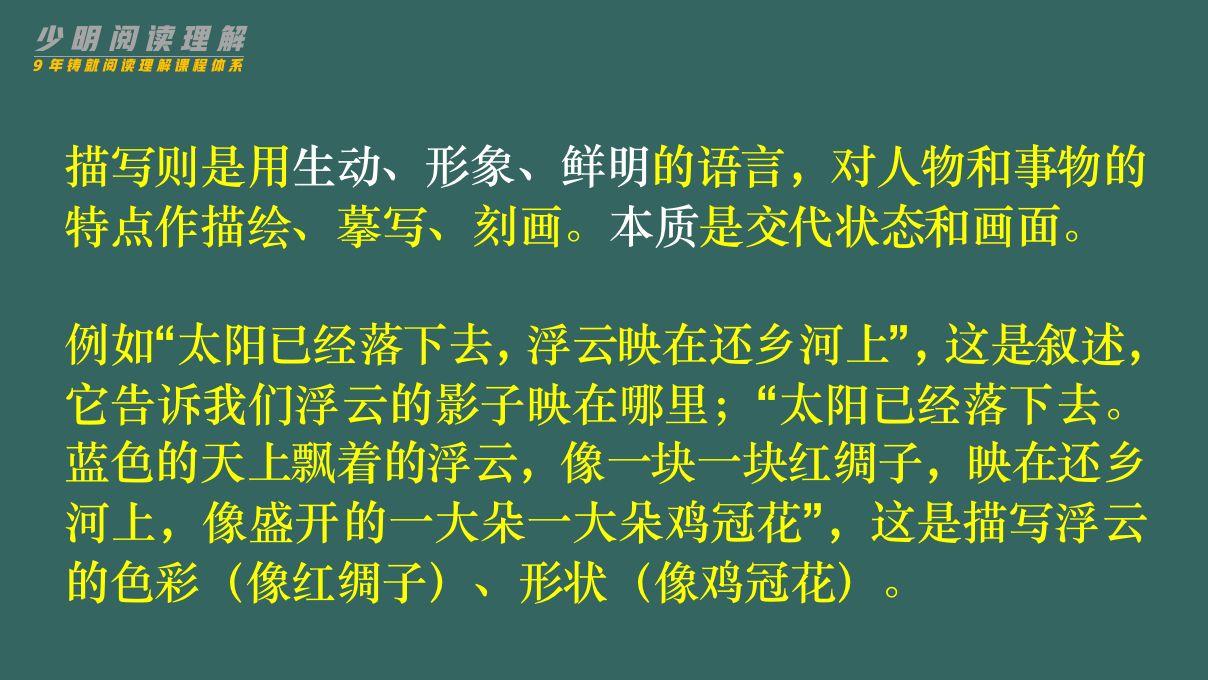 阅读理解记叙文的叙述和描写！2步分析+系统拆解！ - 知乎