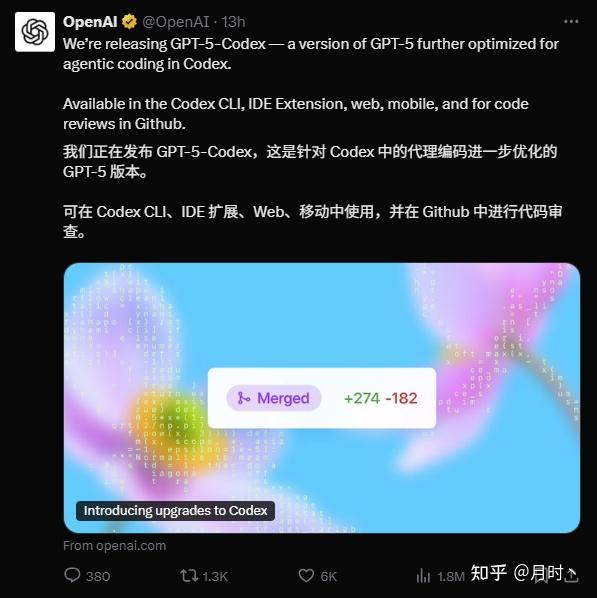 OpenAI推出更擅长AI代理编码的GPT-5-Codex，与Claude code有何区别？国内怎么使用到Codex呢？