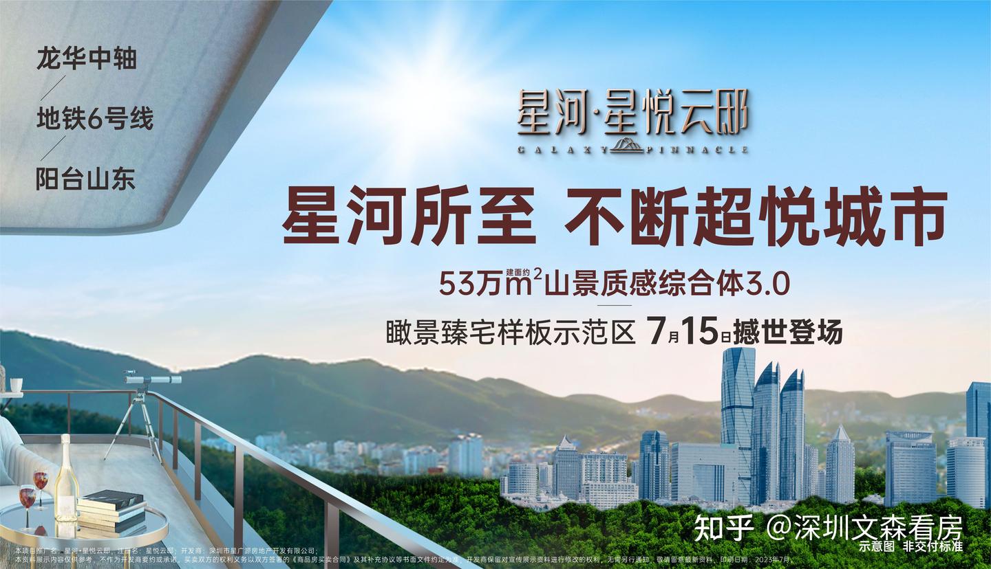 龙华大浪新房:【星河·星悦云邸】项目详情、优劣势分析、户型图 - 知乎