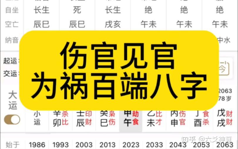 四柱八字解析——何为伤官见官为祸百端?如何化解? - 知乎