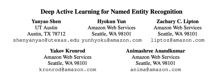 Deep Active Learning for Named Entity Recognition - 知乎