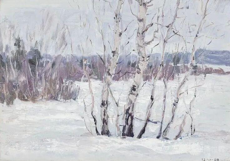 20幅 苏联画家的冬季风景油画 - 知乎