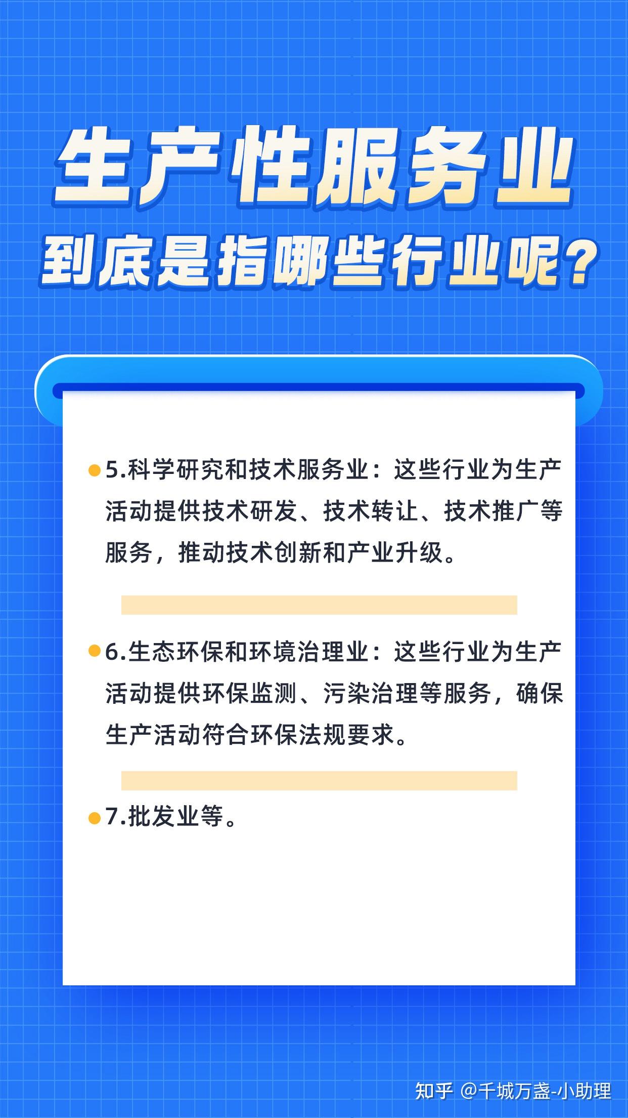 生产性服务业有哪些? - 知乎