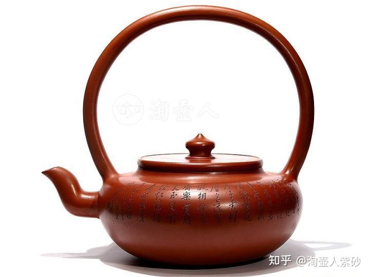 中国美術 范福奎 二泉刻 紫砂単孔題詩急須 朱泥紫泥