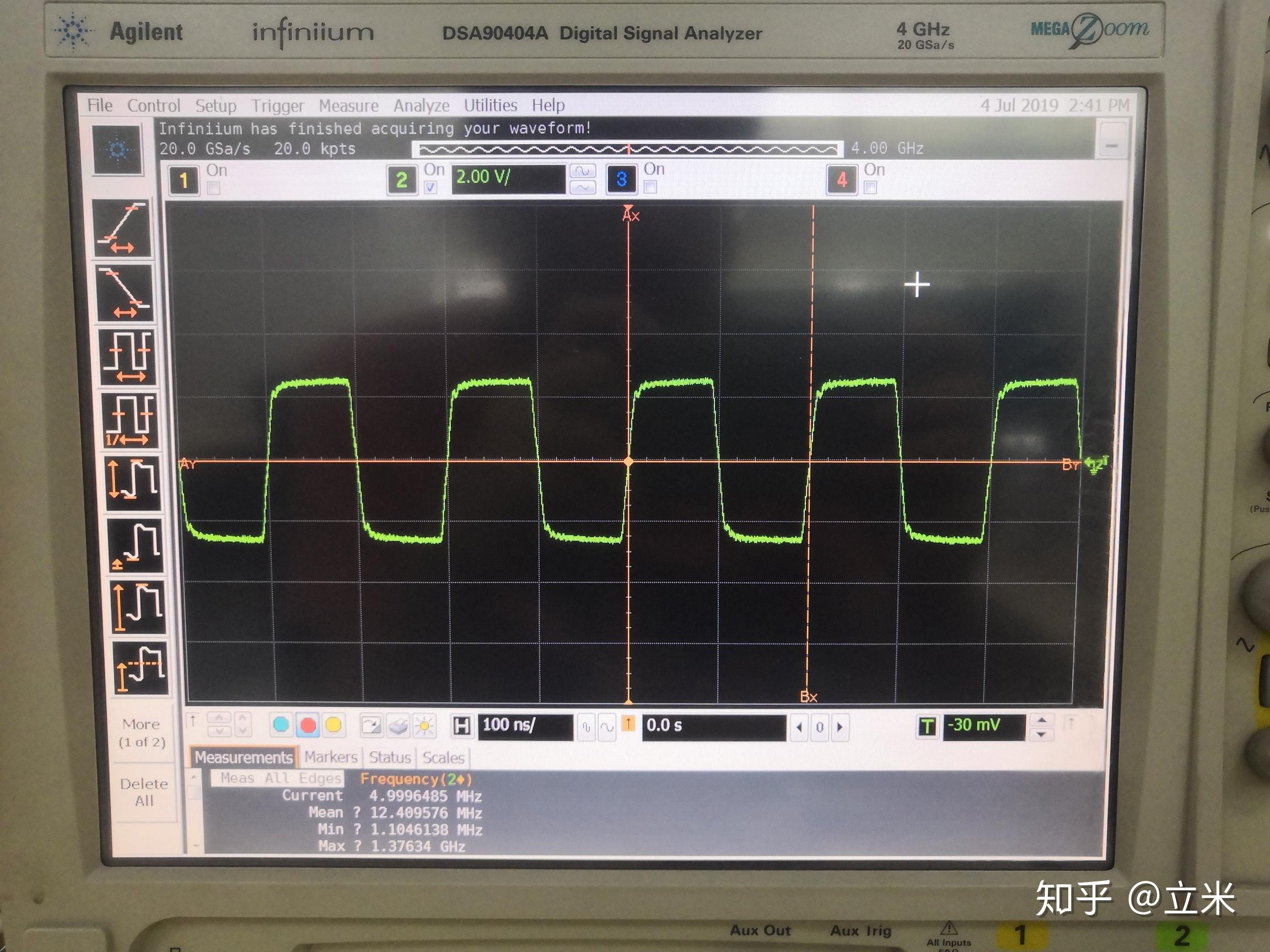 示波器测量方波一般需要35倍于信号频率的带宽那在测量正弦波的时候要