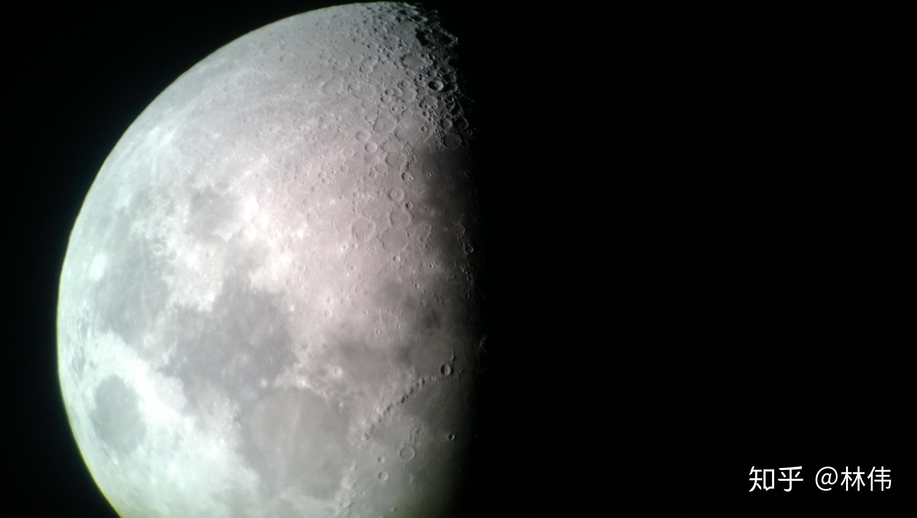 中秋夜用天文望远镜看月球，高清赏月 - 哔哩哔哩