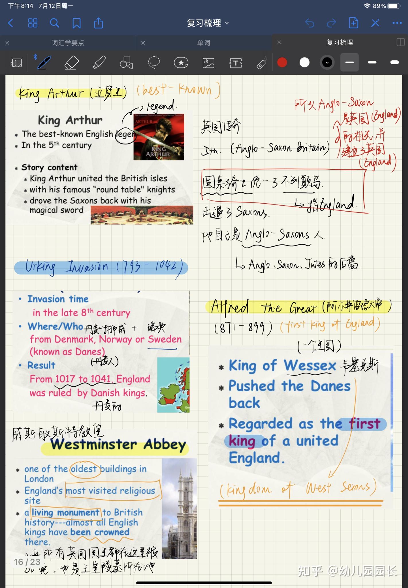用goodnotes做出来的笔记可以有多好看