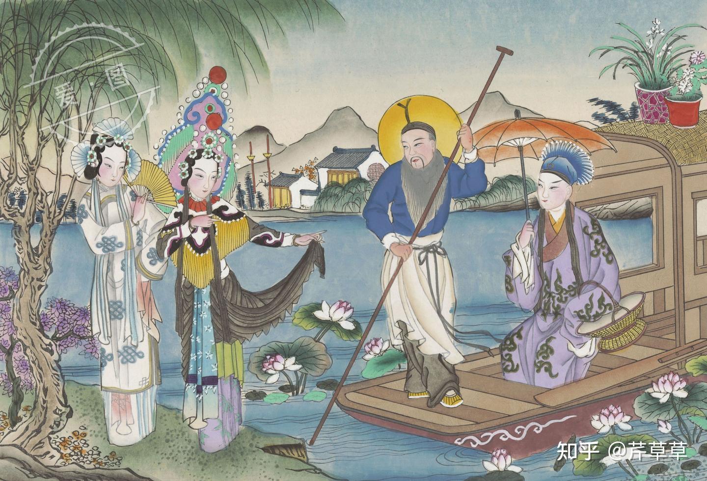 天津荣宝斋印绘《白蛇传》年画册- 知乎