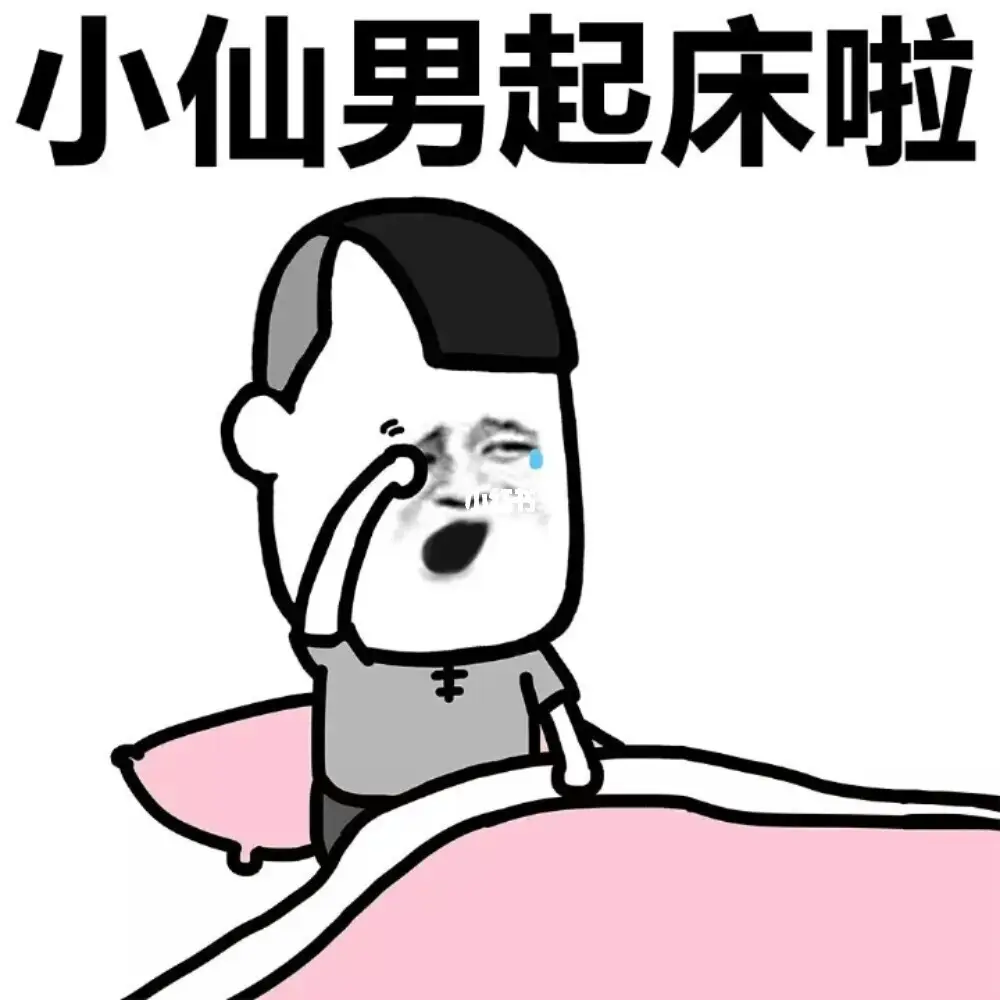 有没有类似于这种刚睡醒的表情包呢