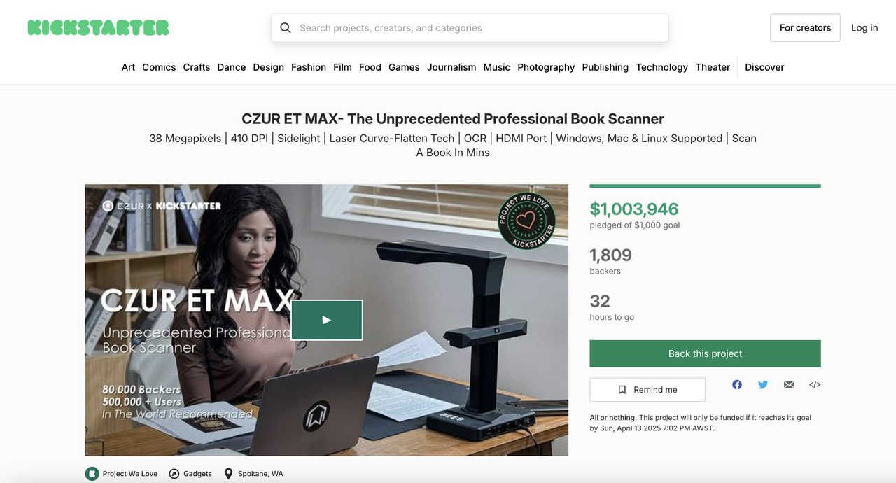 成者ET新品AI扫描仪，全球众筹破百万美金！AI+激光展平技术重新定义专业扫描- 知乎