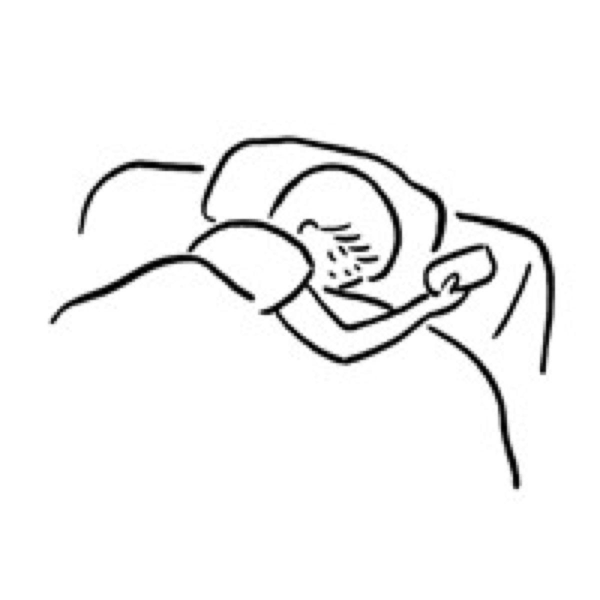 有没有类似这样白底简单黑色线条的人物图片作壁纸或者头像?