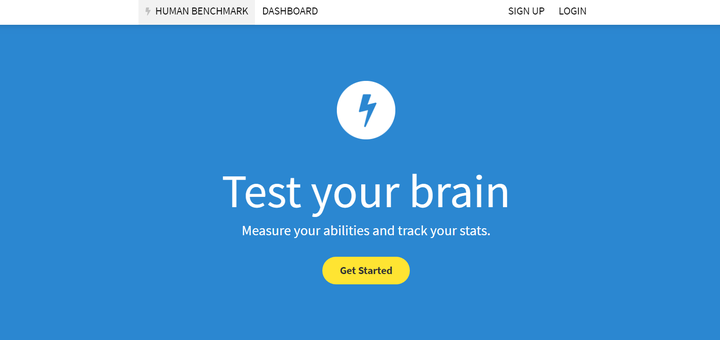 测试大脑反应能力humanbenchmark