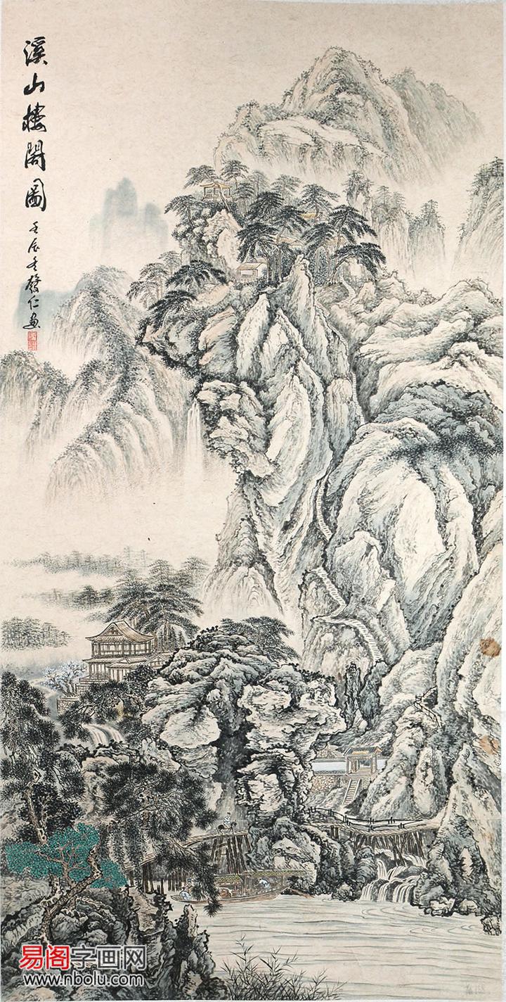 画家时发仁山水画精品欣赏