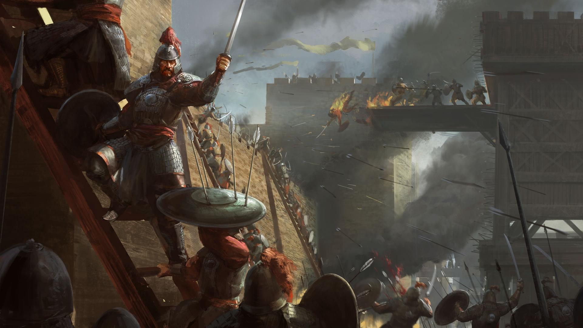 谁有古代战场的图片适合做壁纸的吗