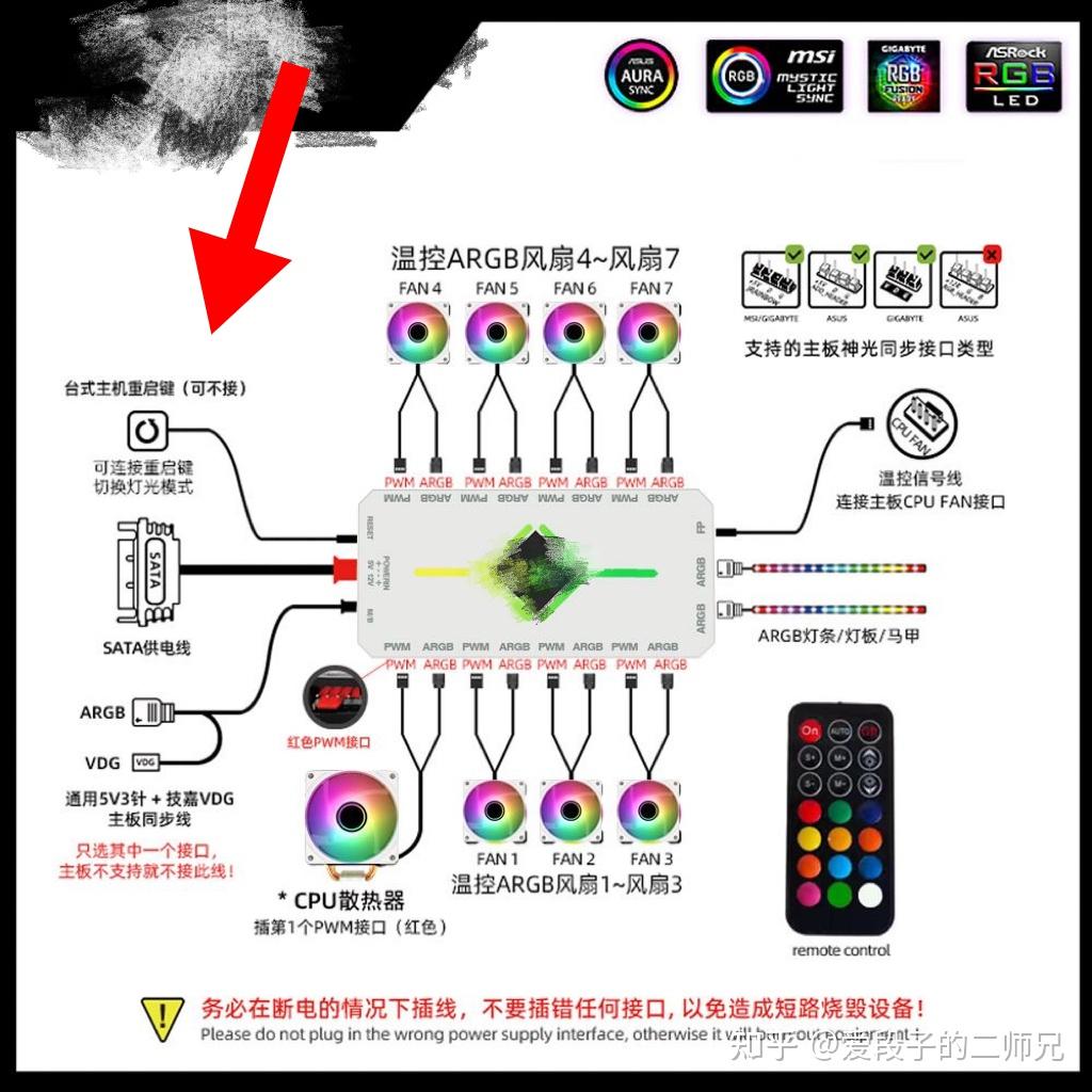 led灯板怎么接线图解图片