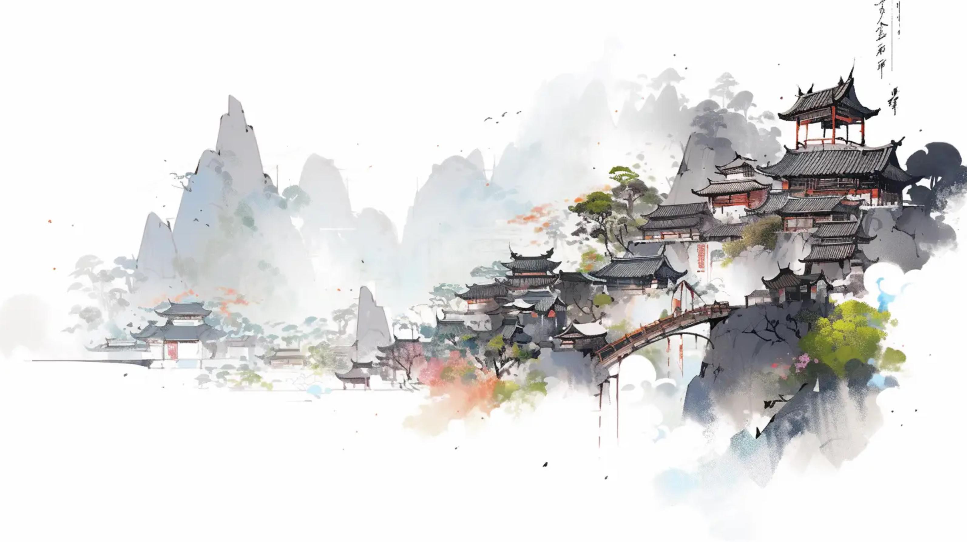 古风4K电脑手机壁纸合集，一起走进水墨丹青的画卷吧 - 知乎