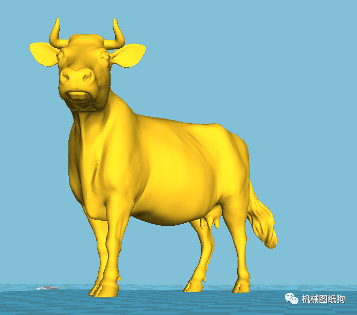 3d打印牛模型3d打印图纸stl格式