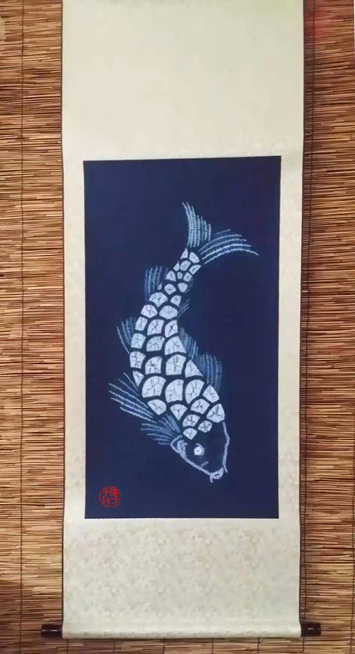 植物蓝染绞缬:年年有鱼 - 知乎