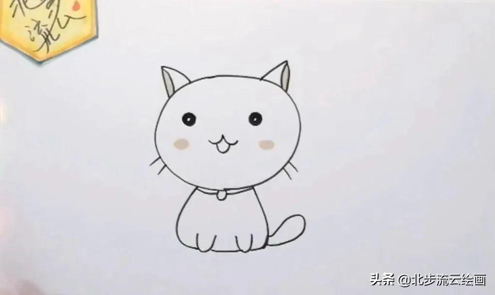 猫嘴简笔画图片