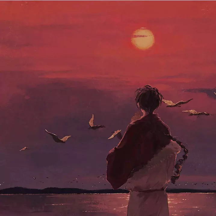 有没有风景与人物融合在一起的好看的动漫头像? - 知乎