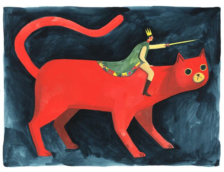 国外插画师marc水彩可爱卡通人物动物创意装饰插画手绘临摹素材美术