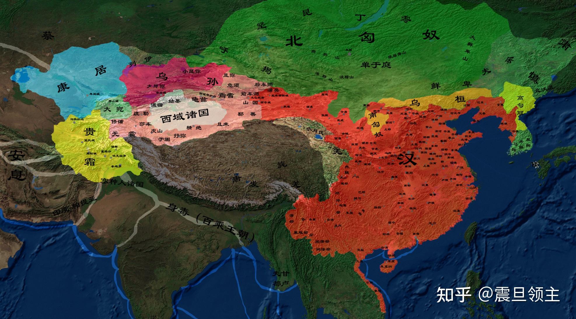 汉朝的面积有多大？ - 知乎